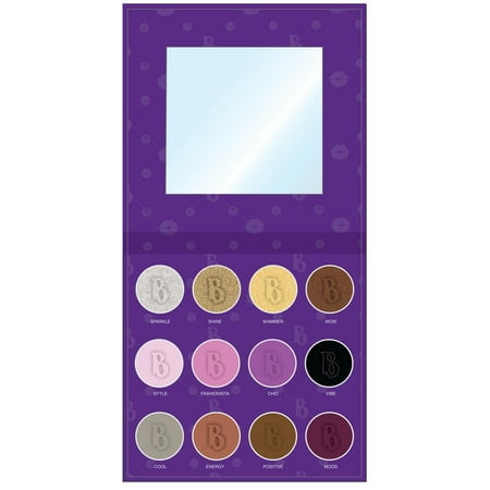 Bratz Eyeshadow Pallete with Mirror, Forever Chic, 12 color set, Smokey,Pinks and Purples