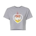 thumbnail image 1 of Bratz - Flame Logo - Chain Link Heart - Juniors Cropped Cotton Blend T-Shirt, 1 of 5
