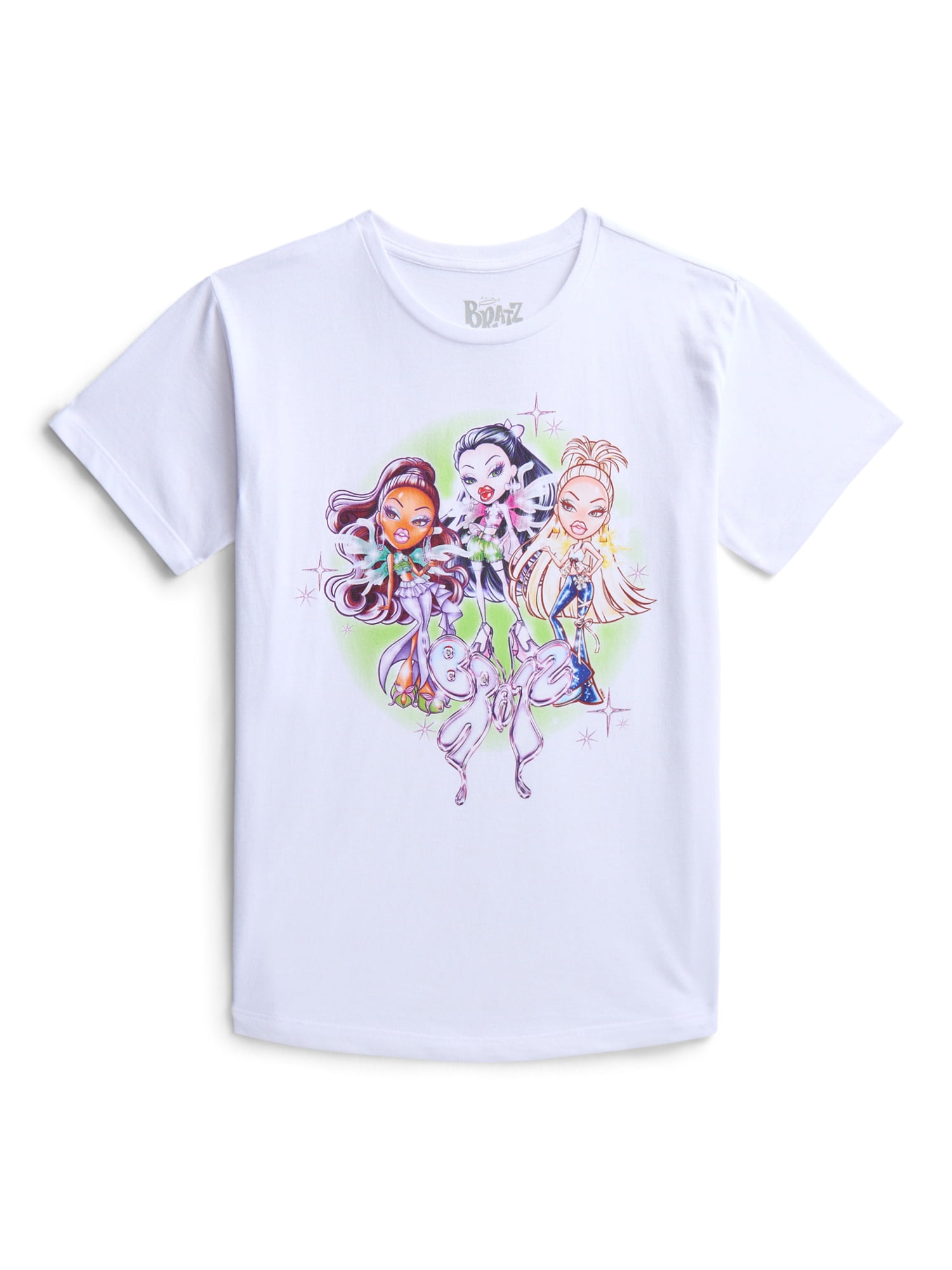Bratz Girls Graphic Tee with Short Sleeves, Sizes 4-16