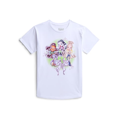 Bratz Girls Graphic Tee with Short Sleeves, Sizes 4-16
