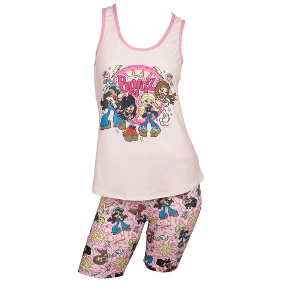 Bratz Girls Yummy Racer Back Tank and Shorts Sleepwear Set-XLarge