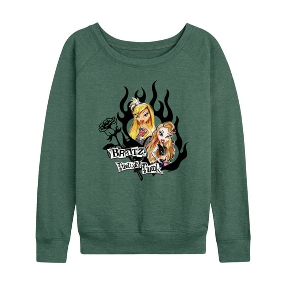 Bratz - Hearts & Flames in a Frame - Women's Lightweight French Terry Long Sleeve Shirt