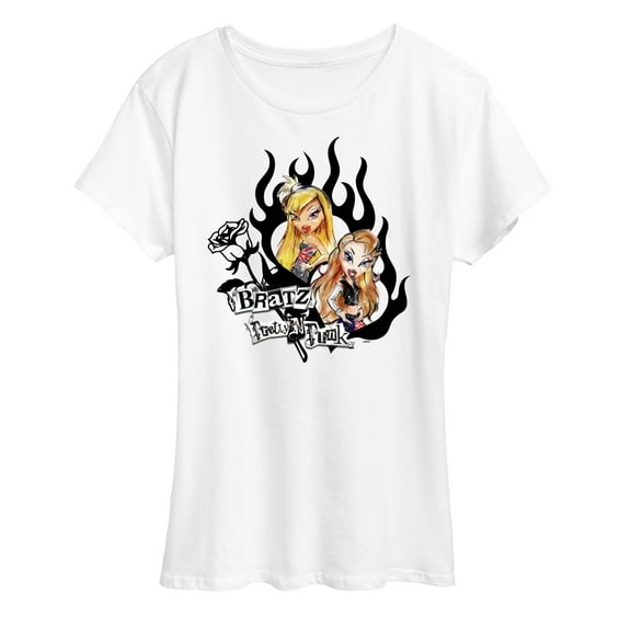 Bratz - Hearts & Flames in a Frame - Women's Short Sleeve Graphic T-Shirt