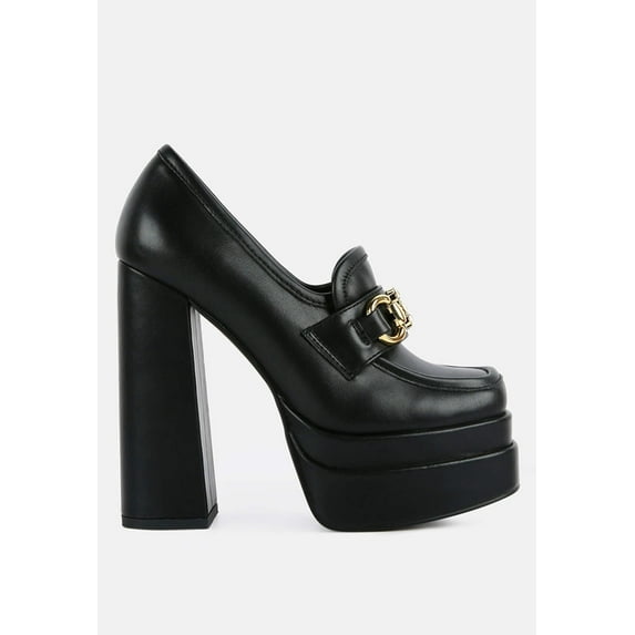 Bratz Horsebit Diamante Embellished Chunky Platform Loafers