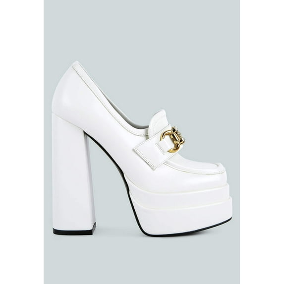 Bratz Horsebit Diamante Embellished Chunky Platform Loafers