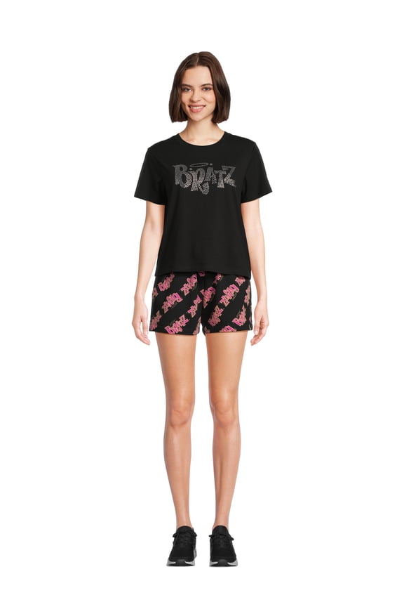 Juniors Graphic Print T-Shirt and Shorts Set, 2-Piece, Sizes XS-XXXL
