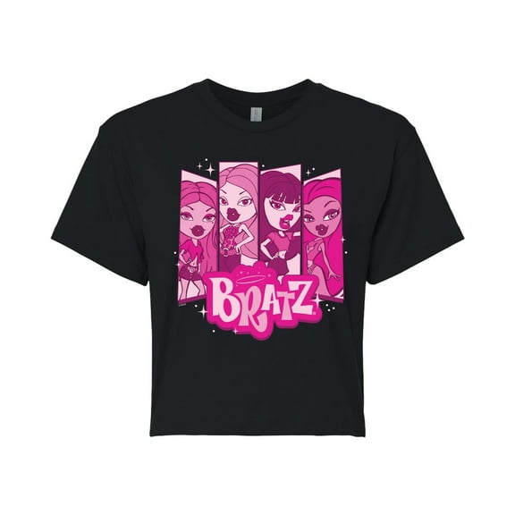 Bratz - Logo - Yasmin Cloe Jade Sasha - Junior's Cropped Tee