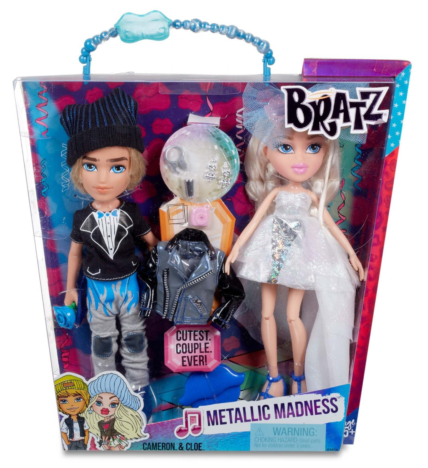 Bratz Metallic Madness 2-Pack, Style 2, Cameron/Cloe, Great Gift for Children Ages 5, 6, 7+ - image 1 of 4