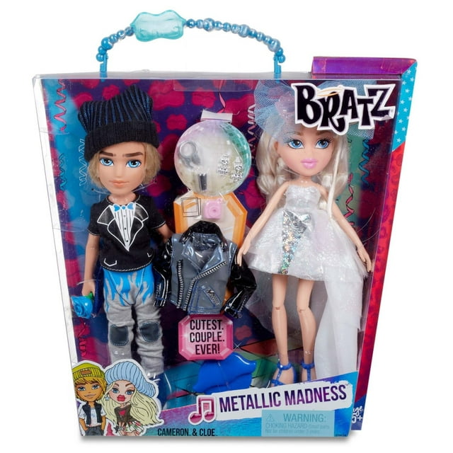 Bratz Metallic Madness 2-Pack, Style 2, Cameron/Cloe, Great Gift for Children Ages 5, 6, 7+