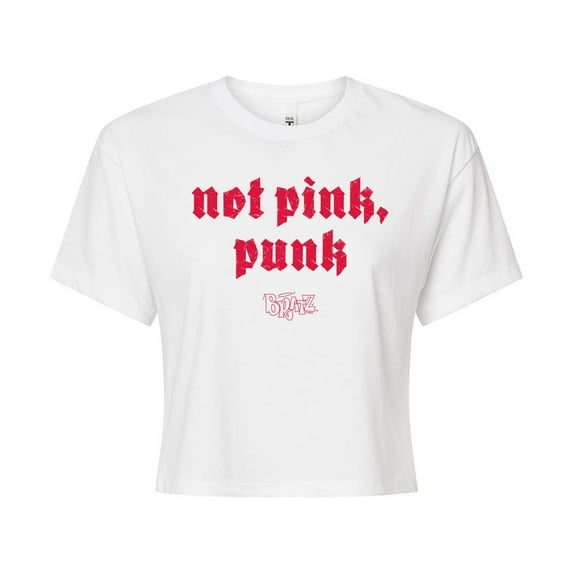 Bratz - Not Pink Punk - Junior's Cropped Tee