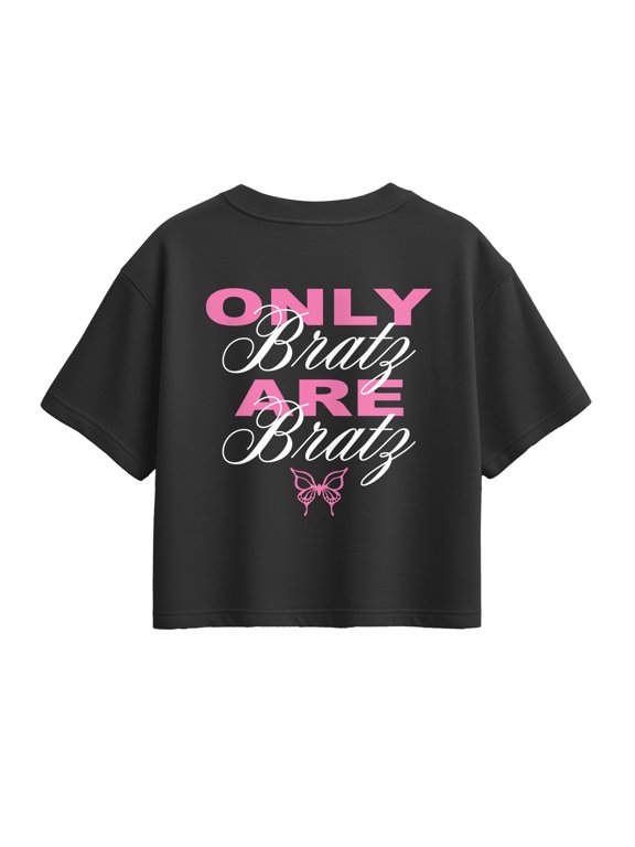 - Only Bratz Are Bratz Girls' Short Sleeve Boxy Graphic T-Shirt