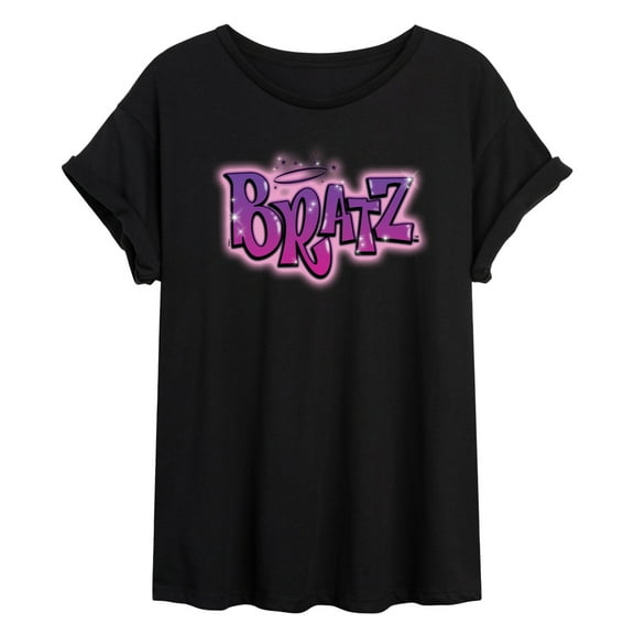 Bratz - Original Airbrushed Logo - Juniors Ideal Flowy Muscle T-Shirt