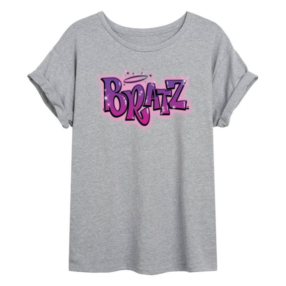 Bratz - Original Airbrushed Logo - Juniors Ideal Flowy Muscle T-Shirt