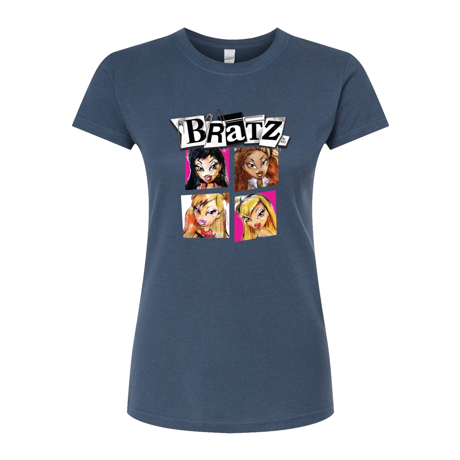 Bratz Original Dolls Cartoon Drawing Juniors Fitted Graphic TShirt