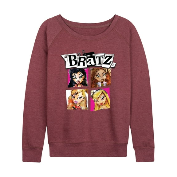 Bratz - Original Dolls Cartoon Drawing - Women's Lightweight French Terry Long Sleeve Shirt