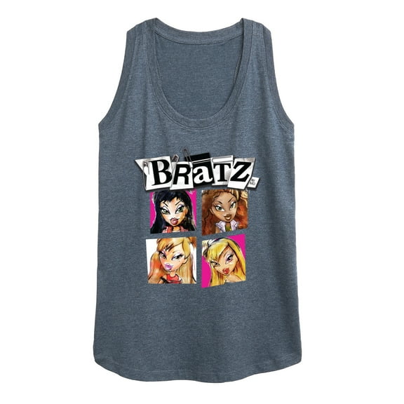 Bratz - Original Dolls Cartoon Drawing - Women's Racerback Tank Top