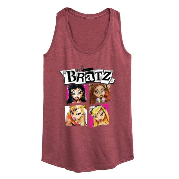 Bratz - Original Dolls Cartoon Drawing - Women's Racerback Tank Top