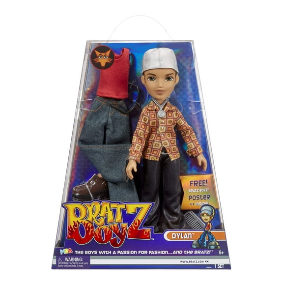 Bratz Original Fashion Doll Dylan with 2 Outfits and Poster