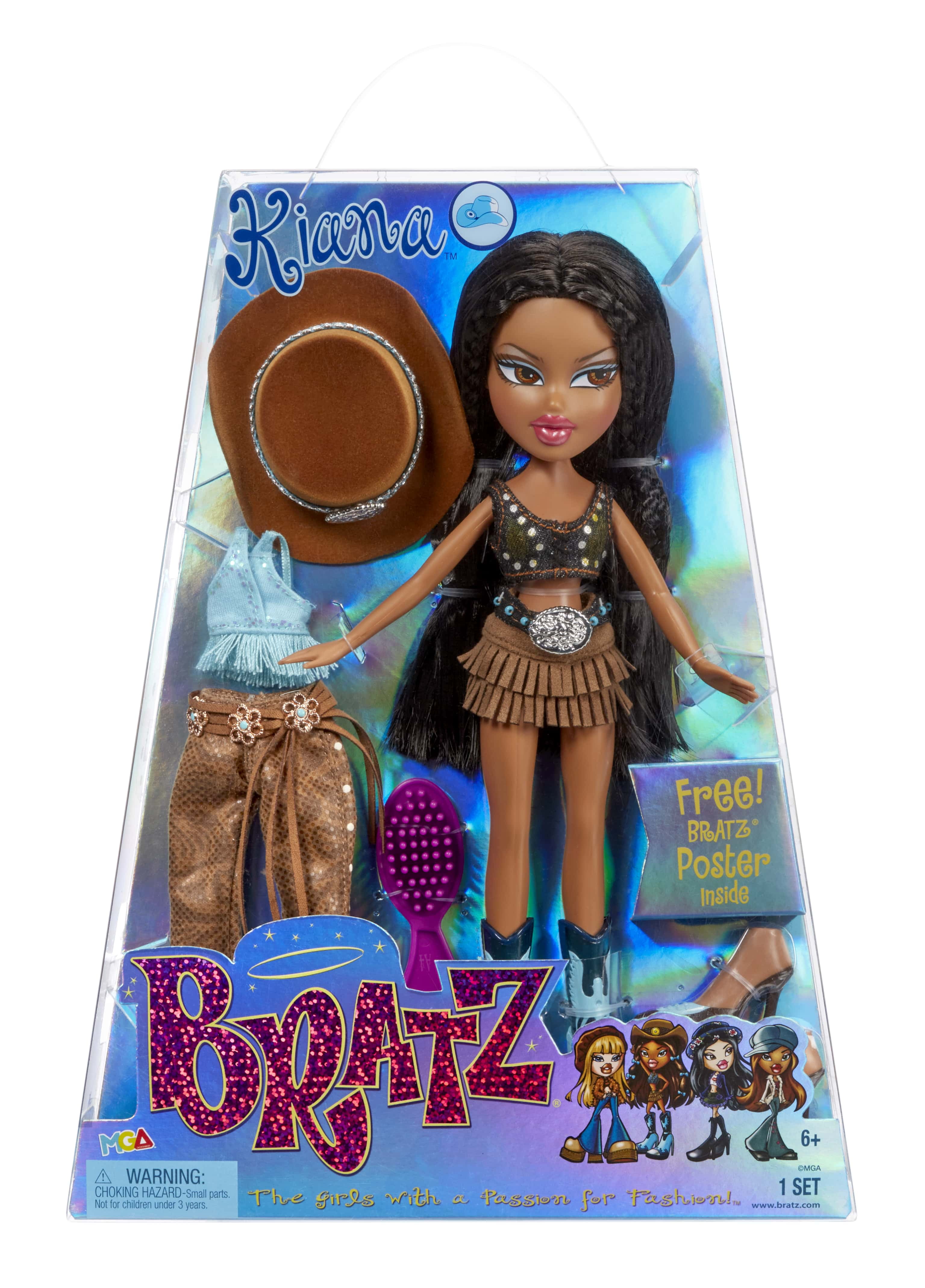 Bratz® Original Fashion Doll Kiana™ with 2 Outfits and Poster, Assembled 12  inch 