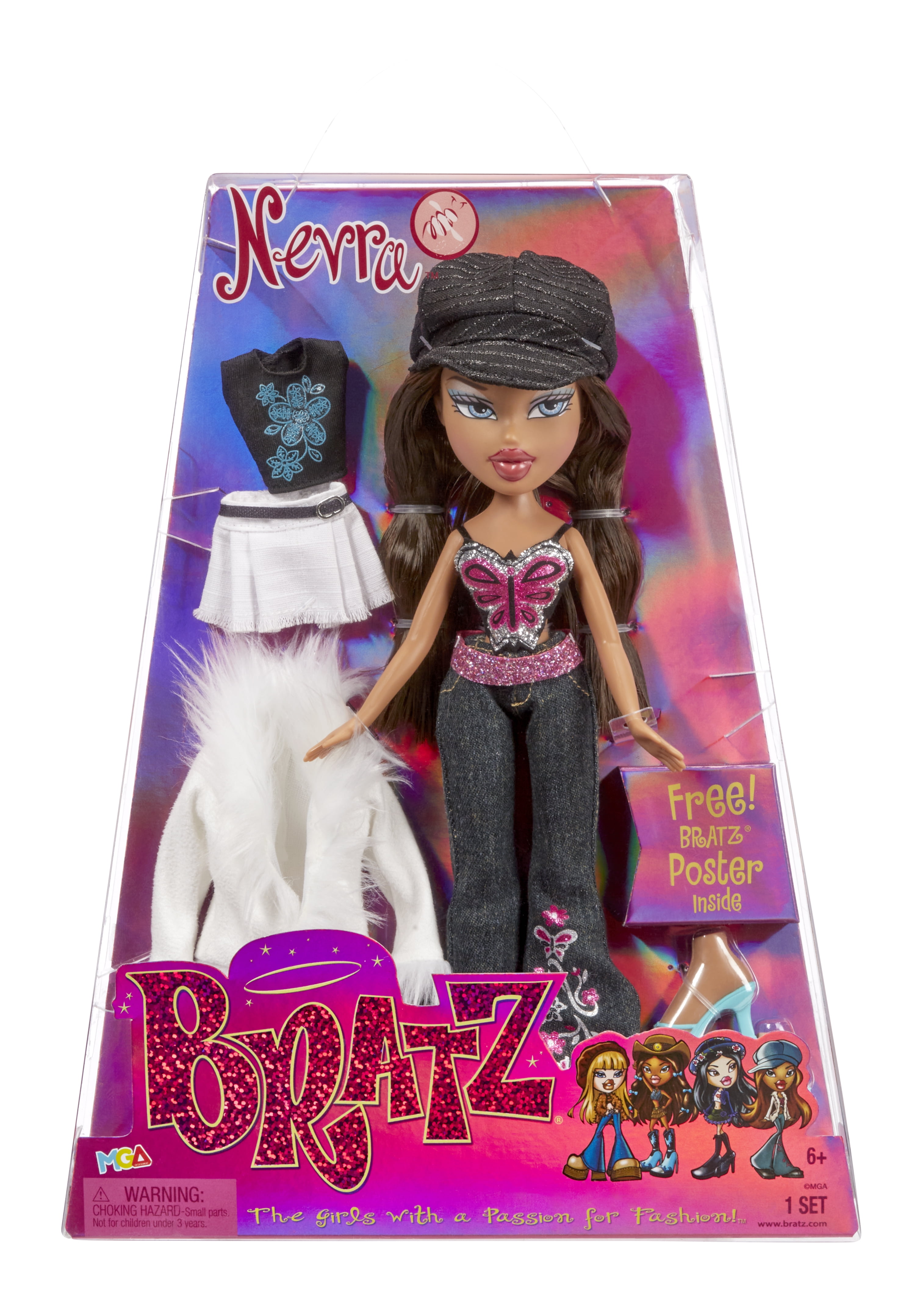 Bratz Original Fashion Doll Nevra with 2 Outfits and Poster Walmart com Bratz Original Fashion Doll Nevra with 2 Outfits and Poster Walmart com