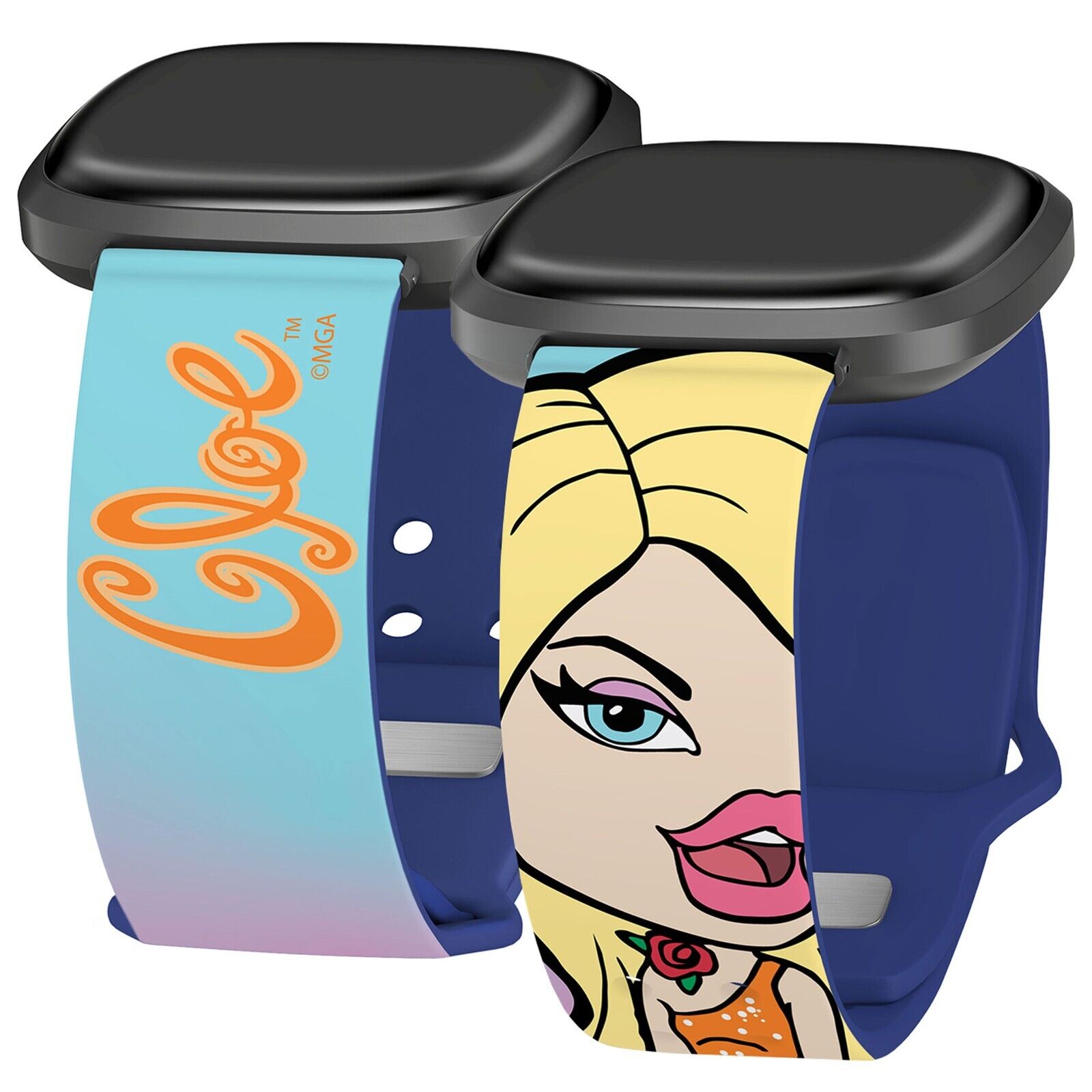 Bratz Passion For Fashion HD Watch Band Compatible with FitBit Versa 3 & Sense (20mm Long Cloe 2002) by Affinity Bands