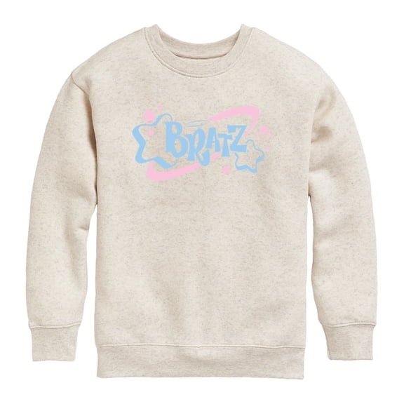 Bratz! - Pastel Logo Collage - Youth Boys Crew Fleece Sweatshirt