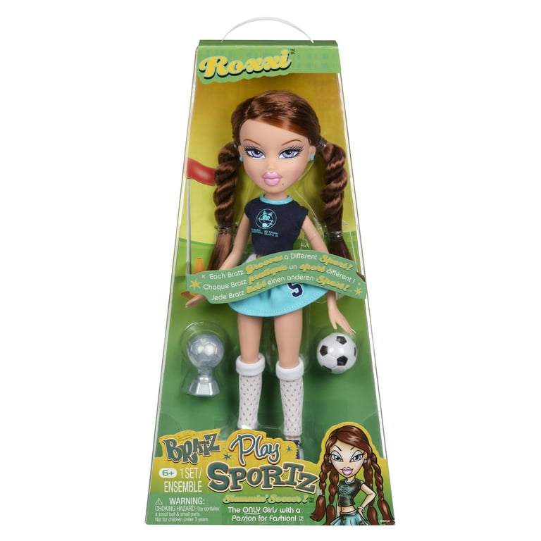 Bratz Muñeca de Moda Play Sportz Roxxi (Fútbol) con Accesorios