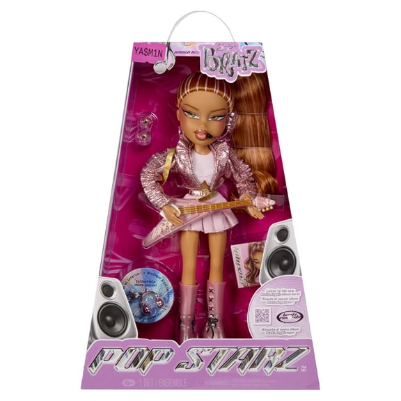 Bratz Pop Starz Yasmin Fashion Doll with Accessories and Charm