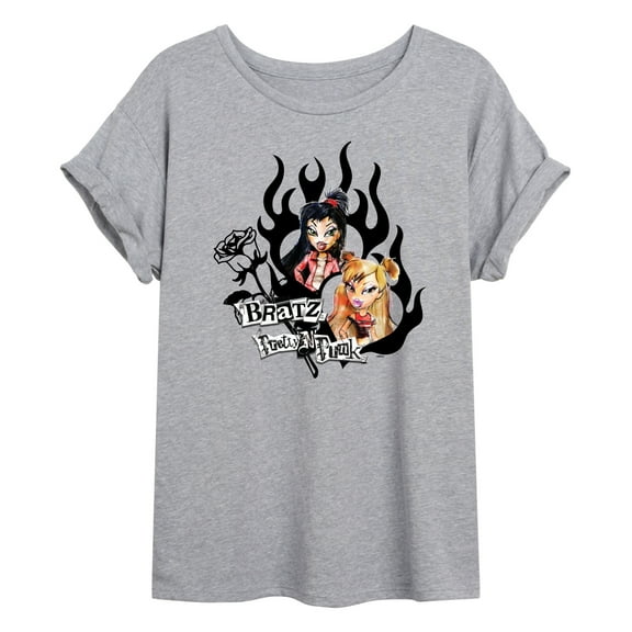 Bratz - Pretty in Pink - Original Dolls - Flames - Juniors Ideal Flowy Muscle T-Shirt