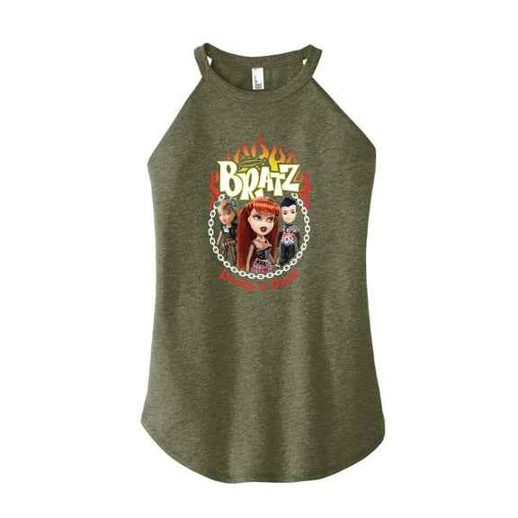 Bratz - Pretty in Punk - Juniors High Neck Tank Top