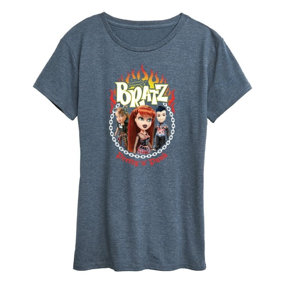 Bratz - Punk Rock Dolls Pretty in Punk - Women's Short Sleeve Graphic T-Shirt
