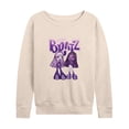 thumbnail image 1 of Bratz - Purple Power Dolls - Women's Lightweight French Terry Long Sleeve Shirt, 1 of 5