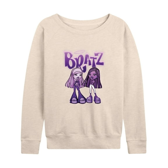 Bratz - Purple Power Dolls - Women's Lightweight French Terry Long Sleeve Shirt