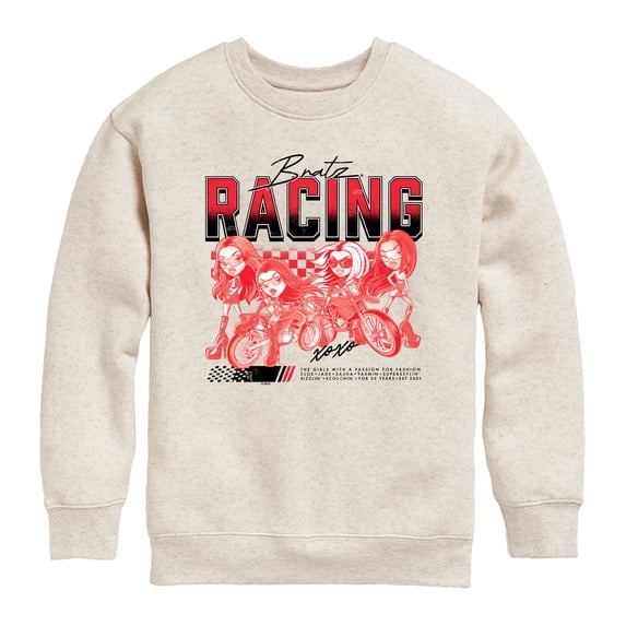 Bratz! - Racing Jersey - Youth Boys Crew Fleece Sweatshirt