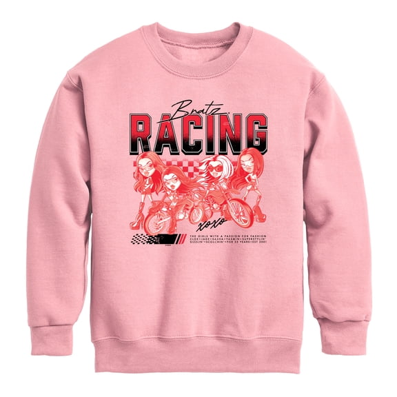 Bratz! - Racing Jersey - Youth Boys Crew Fleece Sweatshirt