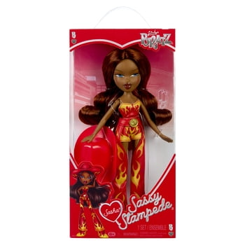 Bratz Sassy Stampede Sasha Fashion Doll with Accessories: Western, Cowgirl Style Clothes & Accessory Pieces