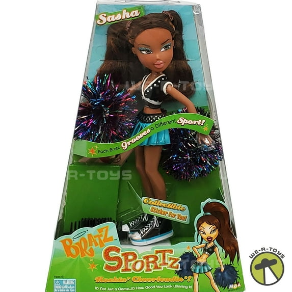 Bratz Sportz Cheerleader Sasha African American Doll MGA Entertainment