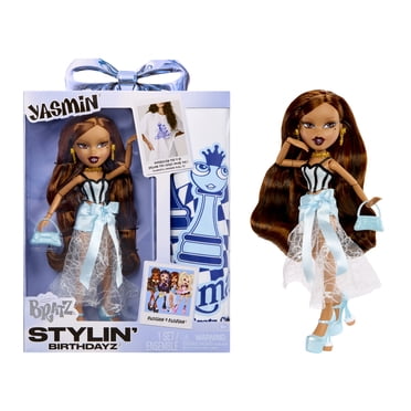 Bratz Stylin’ Birthdayz Yasmin Fashion Doll with Customizable T-Shirt for You and Accessories