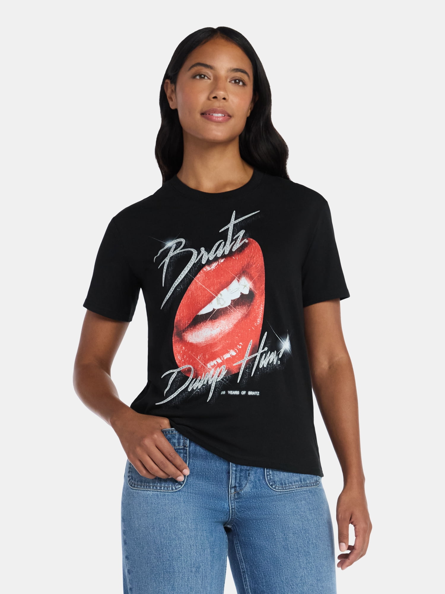 Bratz Women's Graphic Tee with Short Sleeves, Sizes XXS-XXL