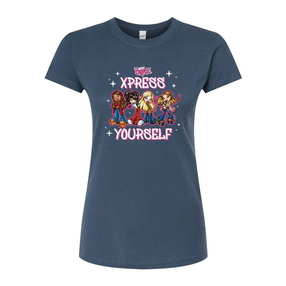 Bratz - Xpress Yourself - Girl Power - Juniors Fitted Graphic T-Shirt