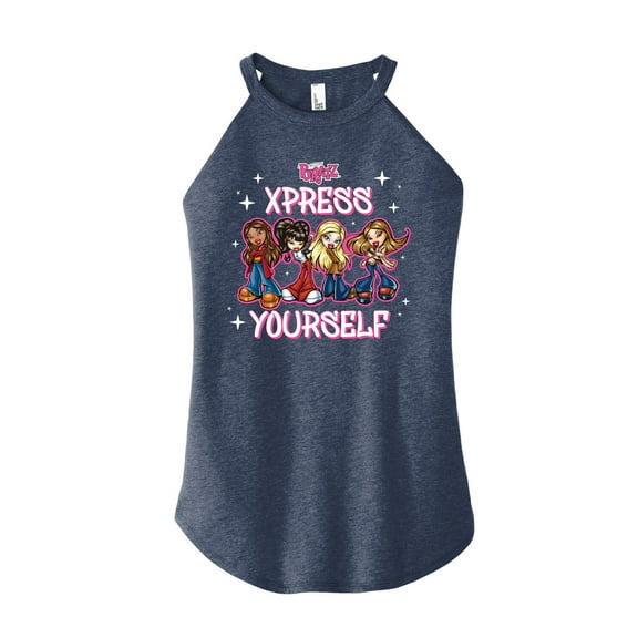 Bratz - Xpress Yourself - Girl Power - Juniors High Neck Tank Top