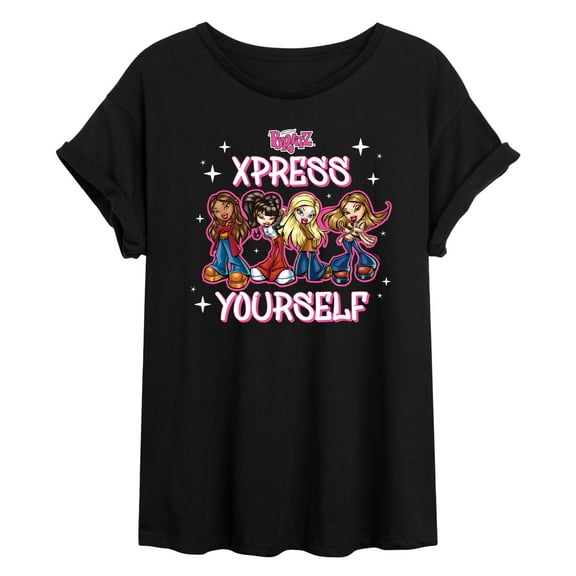Bratz - Xpress Yourself - Girl Power - Juniors Ideal Flowy Muscle T-Shirt