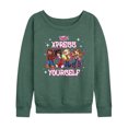thumbnail image 1 of Bratz - Xpress Yourself - Girl Power - Women's Lightweight French Terry Long Sleeve Shirt, 1 of 5