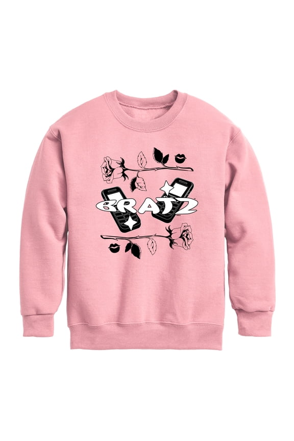 - Y2K Logo Collage - Youth Boys Crew Fleece Sweatshirt