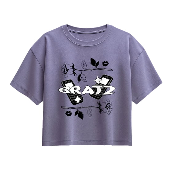 Bratz! - Y2K Logo Collage - Youth Girls Boxy T-Shirt