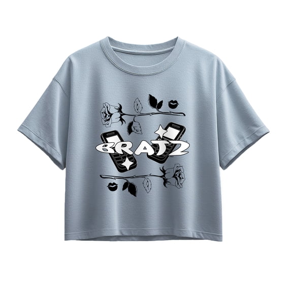 Bratz! - Y2K Logo Collage - Youth Girls Boxy T-Shirt