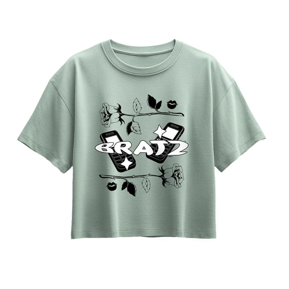 Bratz! - Y2K Logo Collage - Youth Girls Boxy T-Shirt
