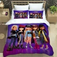 Bratz cartoon printed Bedding Sets exquisite bed supplies set cover bed