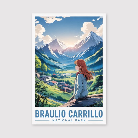 Braulio Carrillo National Park Travel Print Canvas Wall Art, Braulio Carrillo Wall Hanging Home decor Braulio National Park Canvas Art, Costa Rica-1WN1534