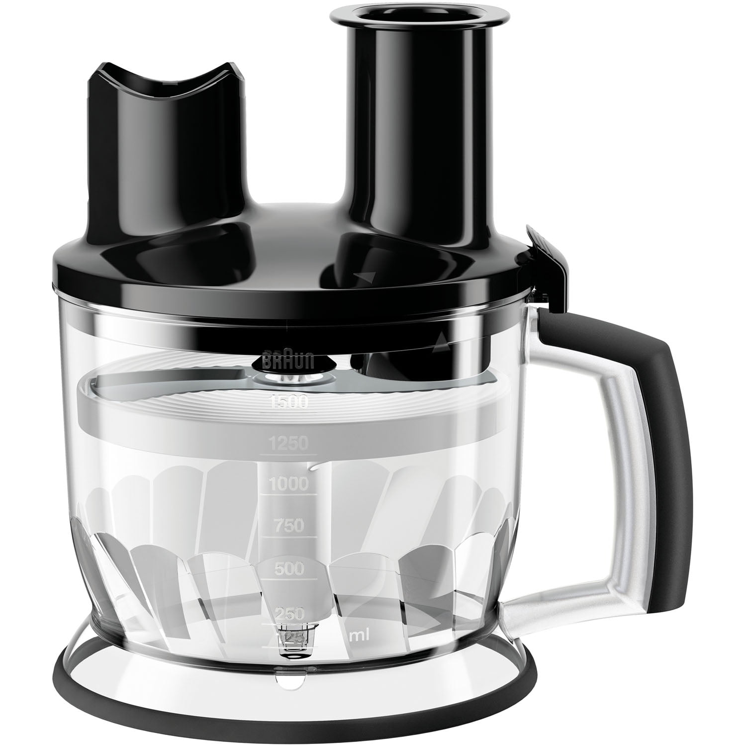 Braun 6-Cup Food Processor Attachment for MultiQuick Hand Blenders in Black  